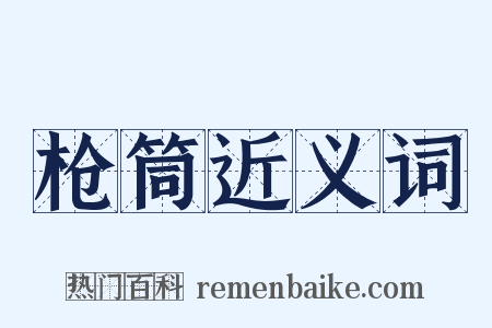 枪筒近义词是什么意思的图片